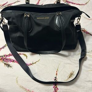 Michael Kors Black Shoulder Diaper Bag